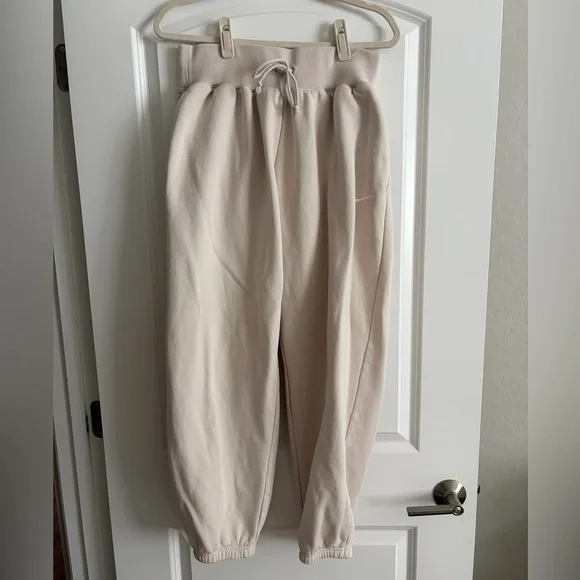 Nike Matching Set | Phoenix Hoodie (Lg) and Joggers (M) in Light Orewood - Picture 6 of 8